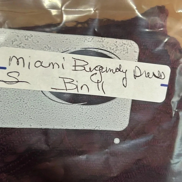 Mi a mi Women’s Small Burgundy Lace Dress Wedding High Neckline Coquette‎ Y2K - Picture 15 of 15